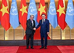 Chủ tịch Quốc hội Vương Đình Huệ hội kiến Tổng Thư ký Liên hiệp quốc António Guterres ​ ​