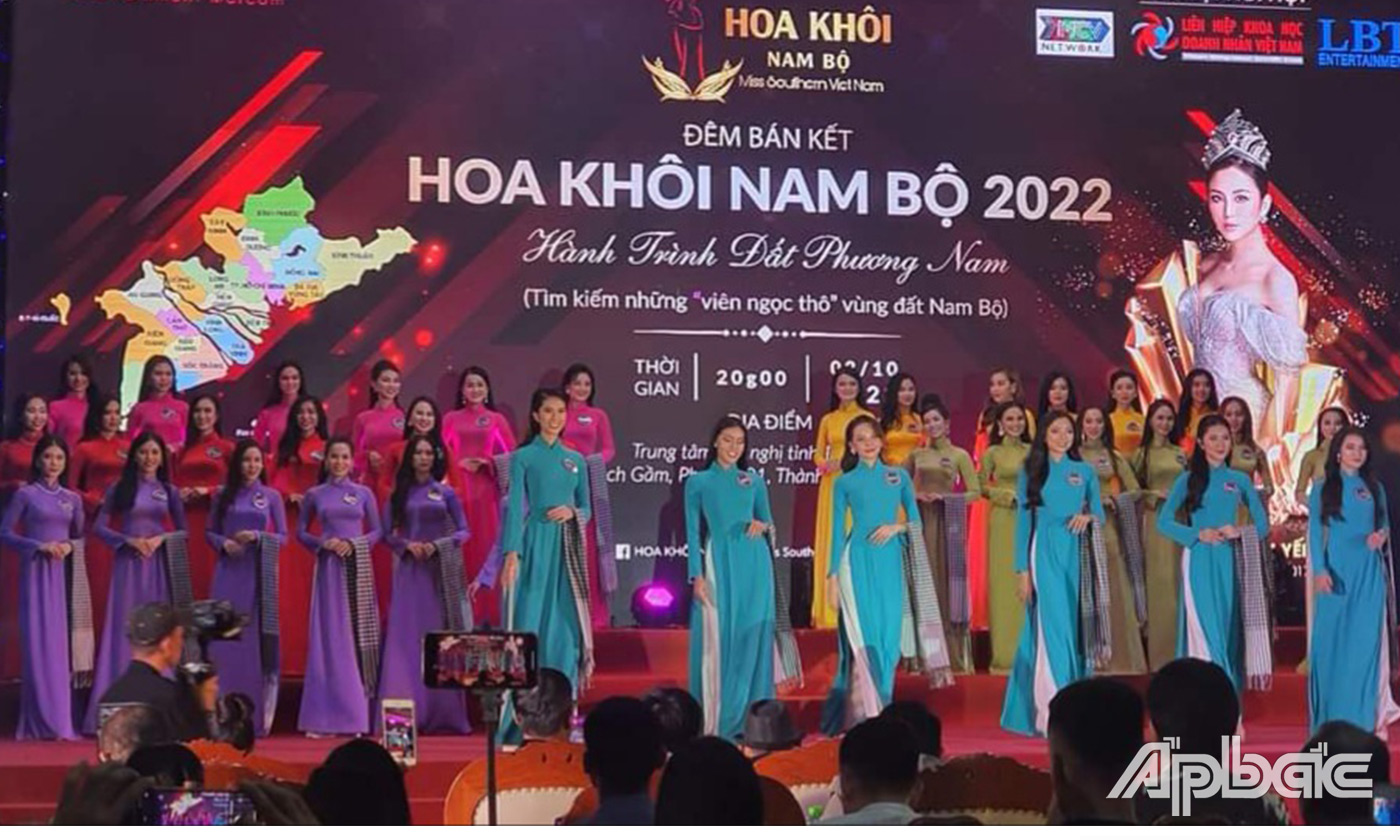 Tiền Giang: Diễn ra bán kết Cuộc thi Hoa khôi Nam Bộ lần thứ hai năm 2022