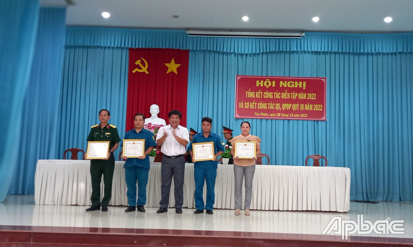 Huyện Tân Phước: Diễn tập năm 2022 thành công tốt đẹp