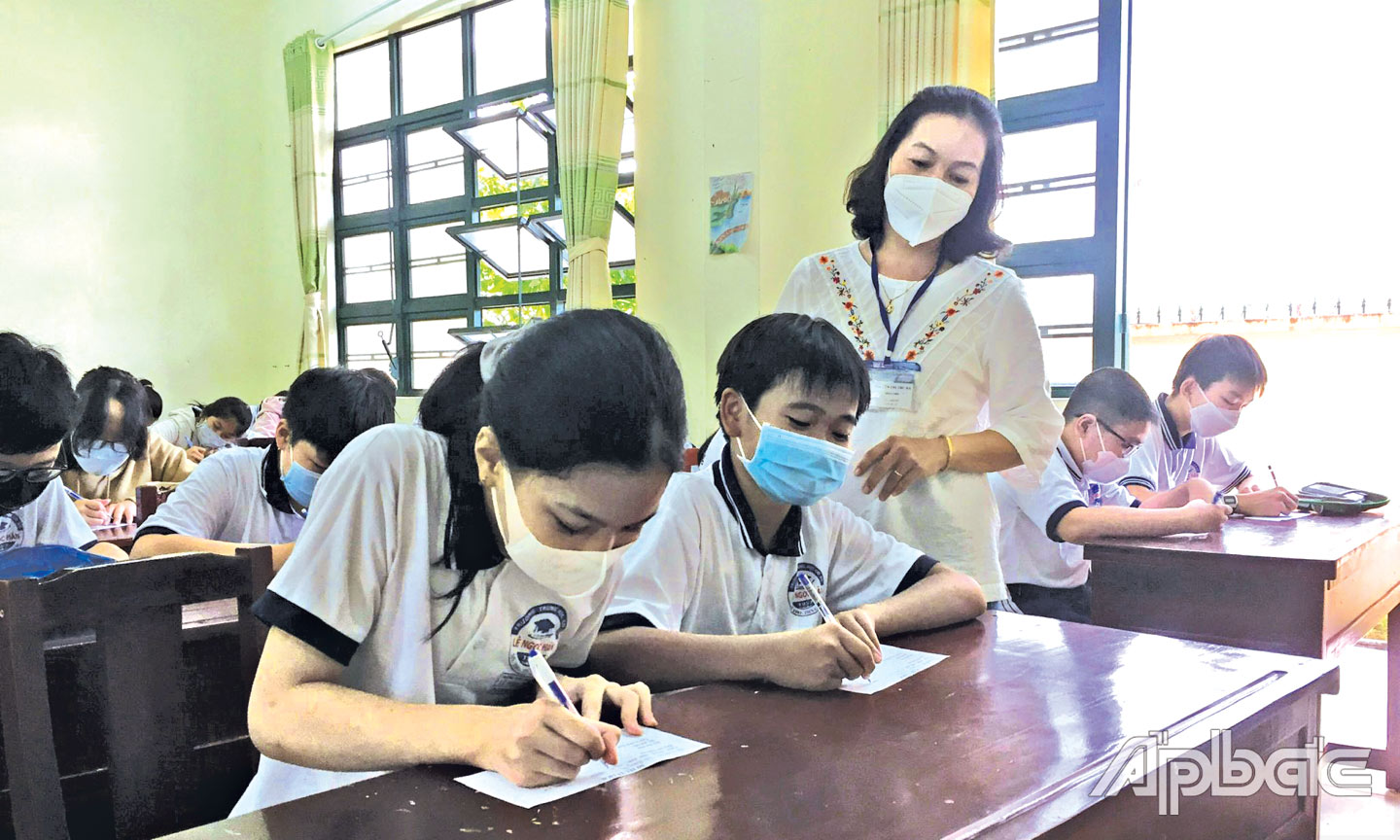 Tiền Giang cần tuyển dụng nguồn giáo viên đang thiếu ở các bậc học (ảnh chụp tại Trường THCS Lê Ngọc Hân, TP. Mỹ Tho). 