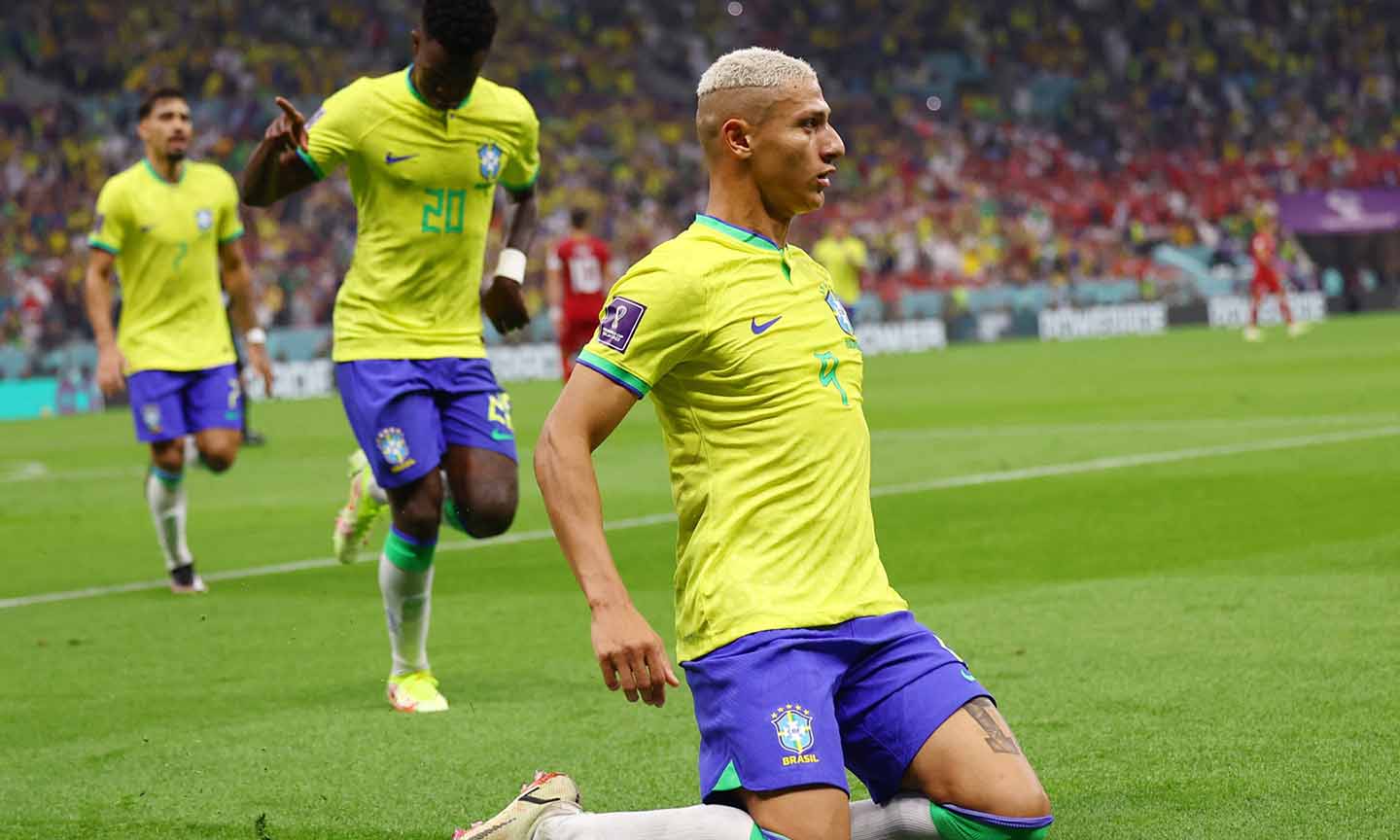 Richardlison đang chơi rất nổi bật trong màu áo tuyển Brazil tại World Cup 2022.