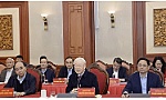 Politburo members discuss review of resolution on Ho Chi Minh City development