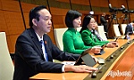 Đại biểu Quốc hội tỉnh Tiền Giang tham gia biểu quyết thông qua Luật Khám bệnh, chữa bệnh (sửa đổi) và 3 nghị quyết