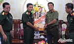 Đảng ủy, Bộ Tư lệnh Quân khu 9 thăm, chúc mừng xuân mới tại Công an Tiền Giang