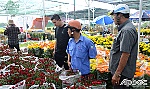 Chợ hoa xuân TP. Mỹ Tho: Xả hàng chiều 30 Tết