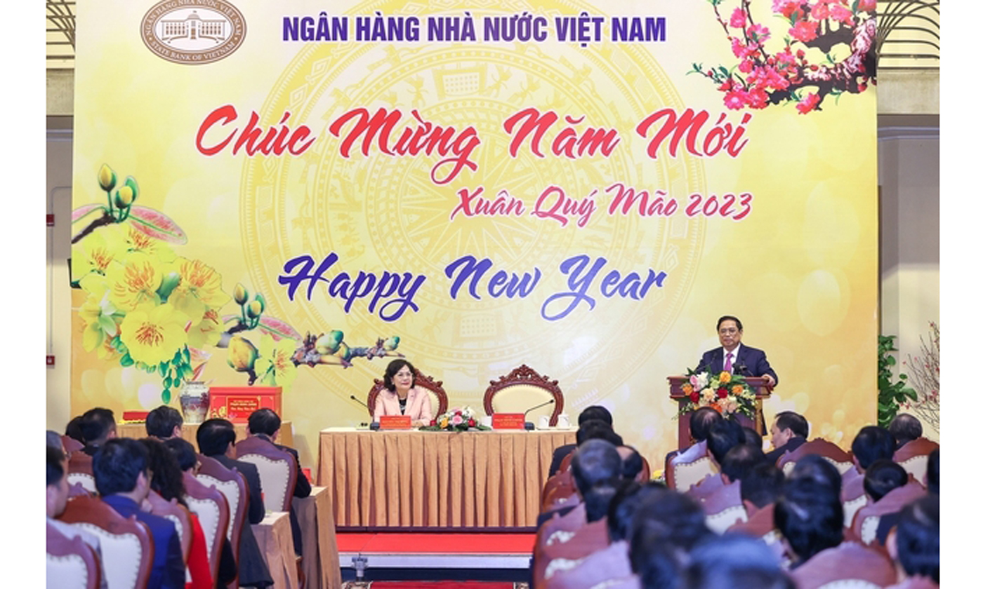 Thủ tướng Phạm Minh Chính phát biểu tại cuộc gặp mặt.