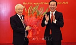 Phát biểu của đồng chí Võ Văn Thưởng tại Lễ trao Huy hiệu 55 năm tuổi Đảng tặng Tổng Bí thư Nguyễn Phú Trọng
