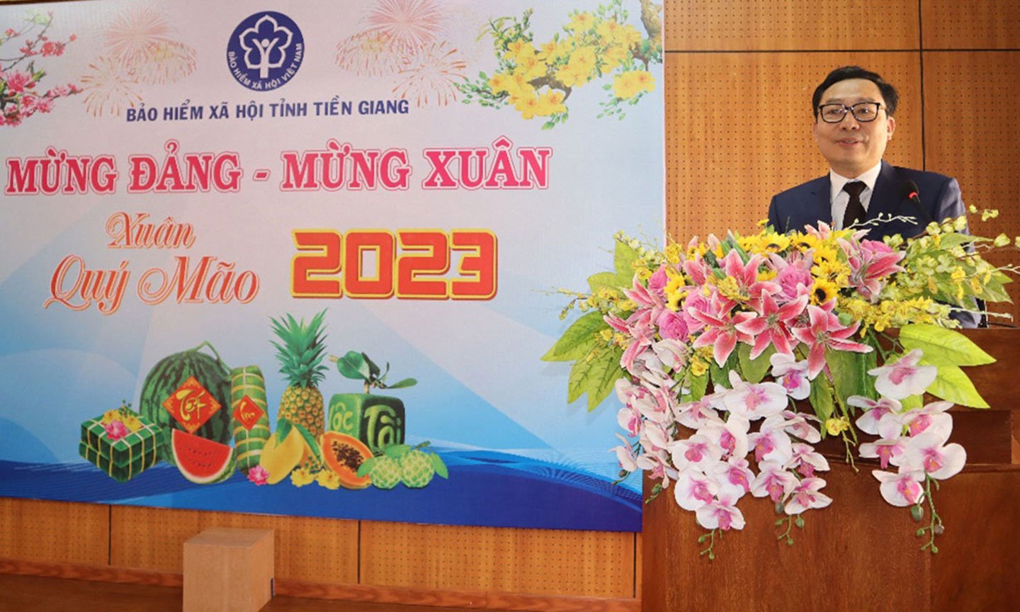 Đồng chí Võ Khánh Bình, Bí thư Đảng ủy, Giám đốc BHXH tỉnh chỉ đạo các nhiệm vụ cần tập trung thực hiện từ ngày đầu xuân