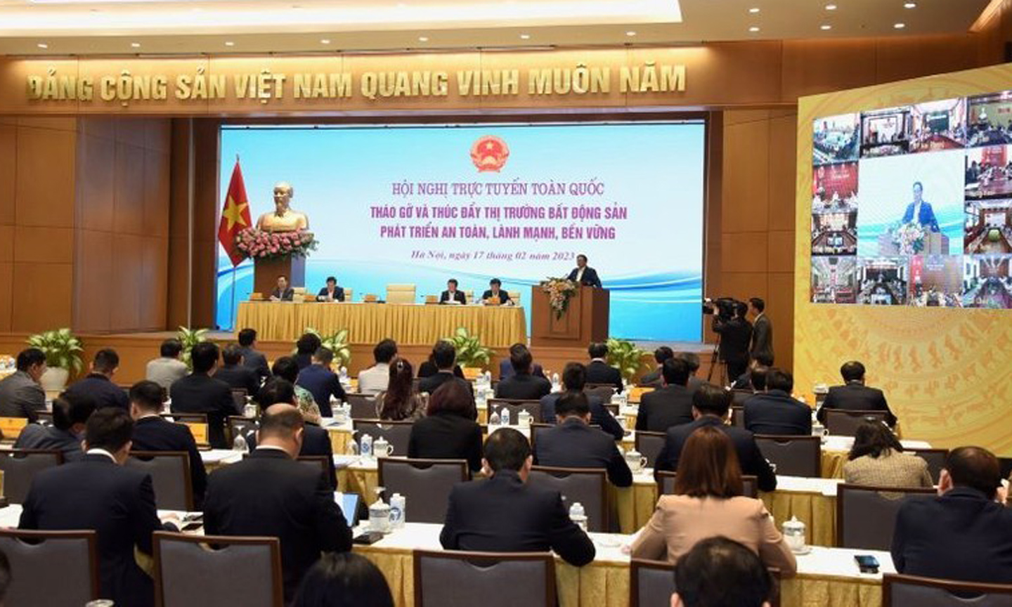Prime Minister Pham Minh Chinh speaks at the conference. (Photo: Tran Hai).