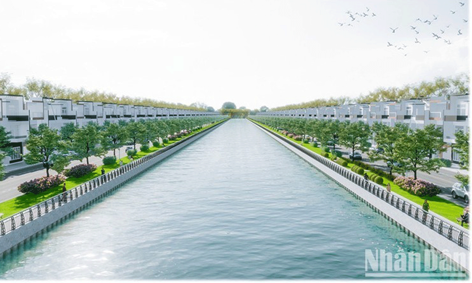 The rendering of the canal after renovation.