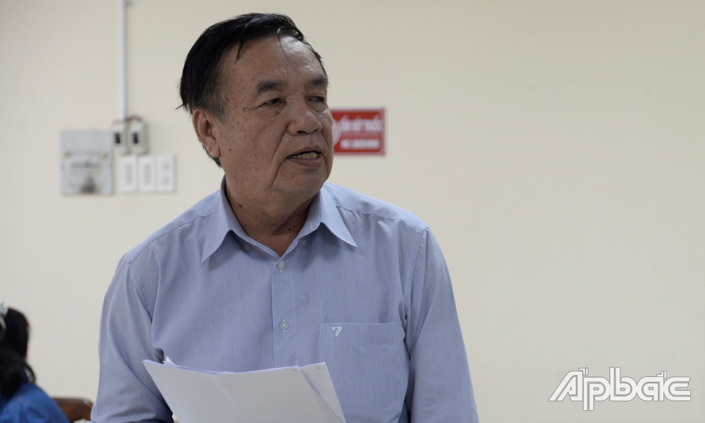 Phó Chủ tịch Hội Luật gia tỉnh Tiền Giang Nguyễn Thế Khải.