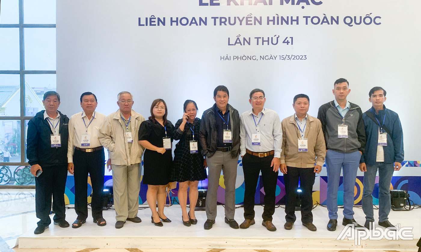 Đoàn đại biểu của Đài Phát thanh - Truyền hình Tiền Giang tham gia Liên hoan Truyền hình toàn quốc lần thứ 41 tại TP. Hải Phòng