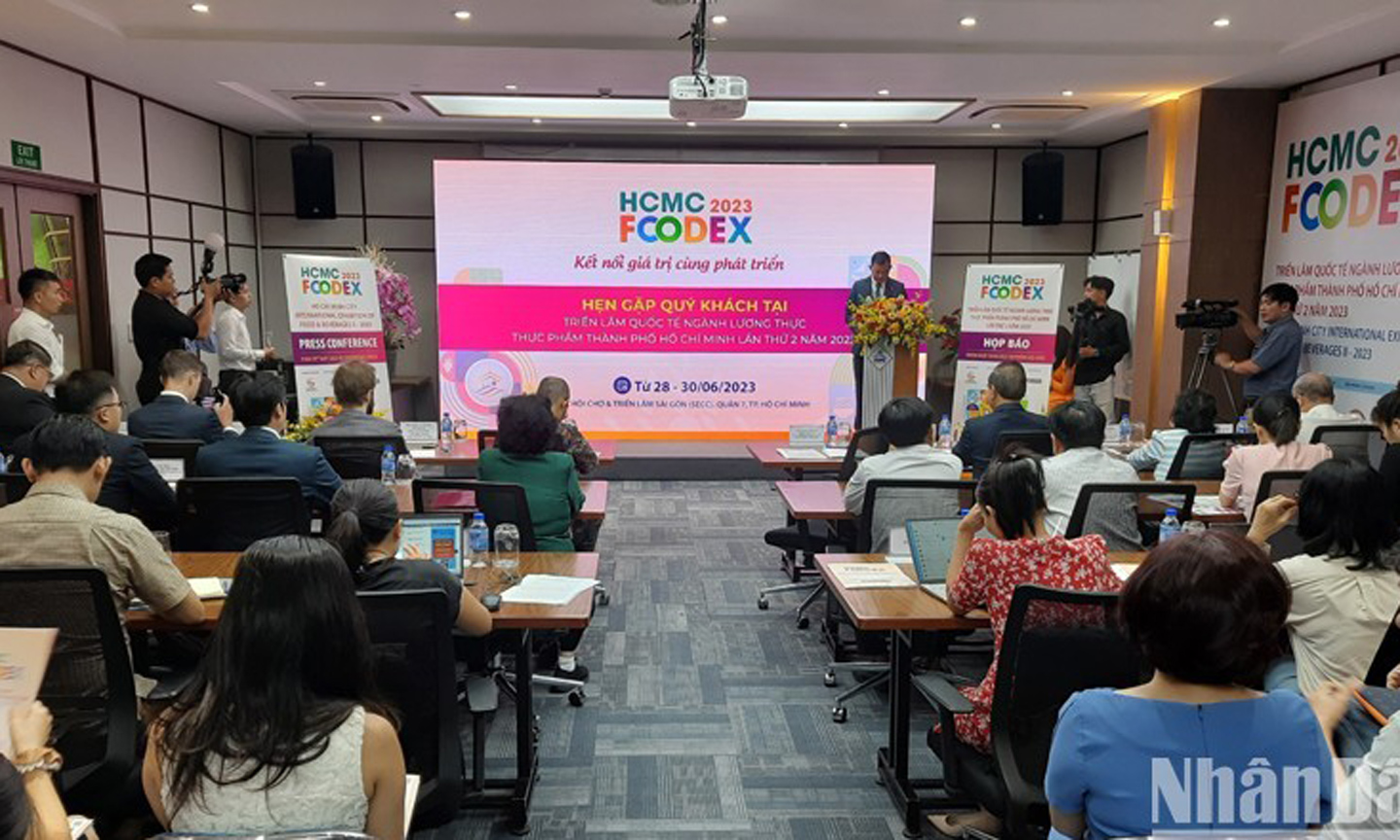 The press conference on HCMC Foodex.