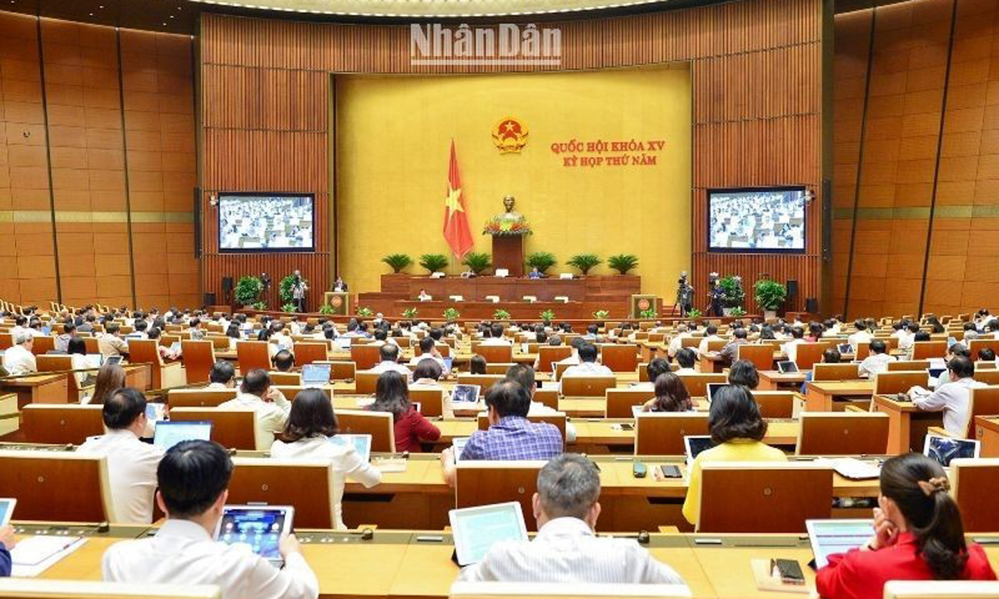  National Assembly deputies attend the working session on May 26 afternoon. (Photo: NDO/Duy Linh).