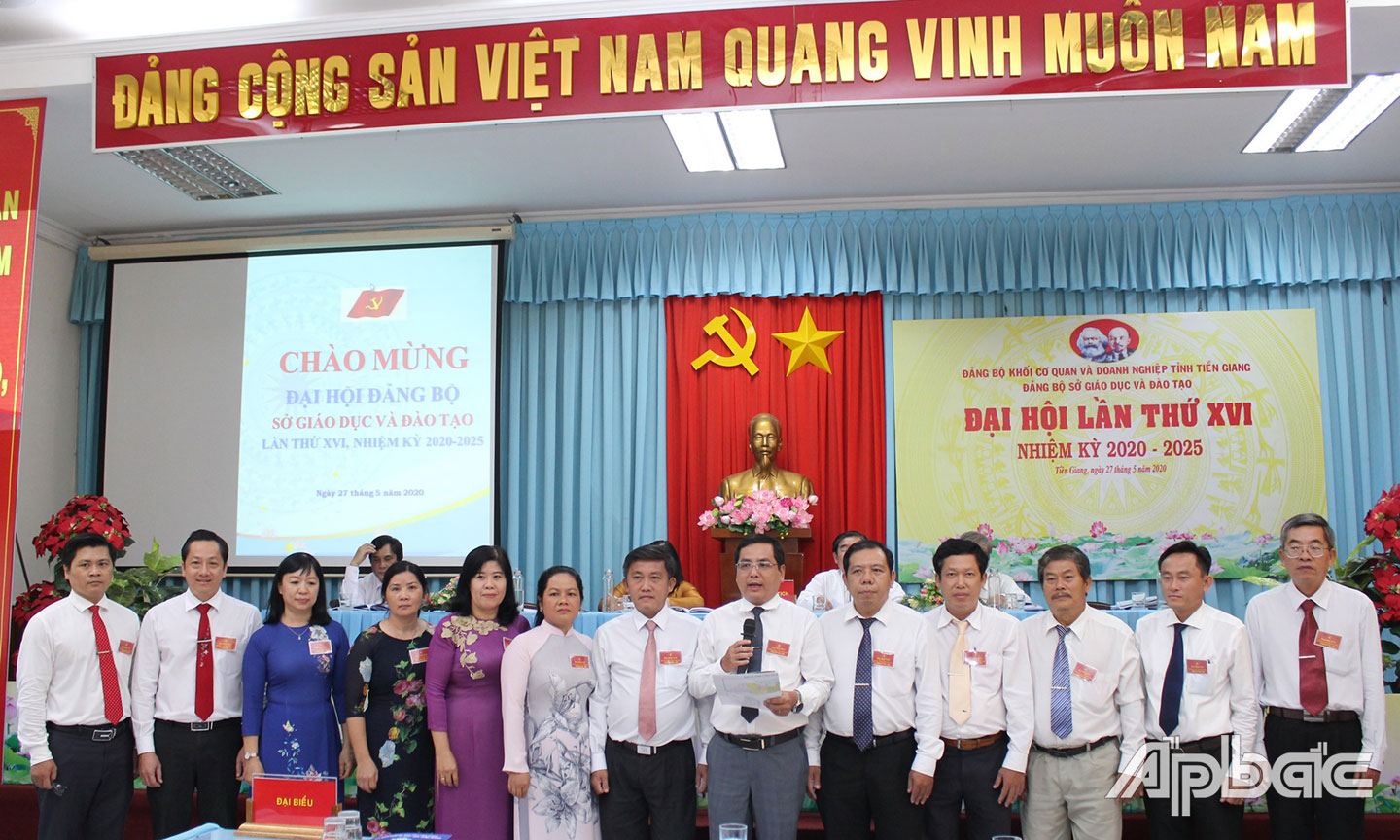 BCH Đảng bộ Sở GD-ĐT tỉnh Tiền Giang, nhiệm kỳ 2020 - 2025.                  					                                                    Ảnh: X.U 