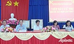 Phó Chủ tịch Thường trực UBND tỉnh Tiền Giang Trần Văn Dũng tiếp xúc cử tri huyện Cái Bè