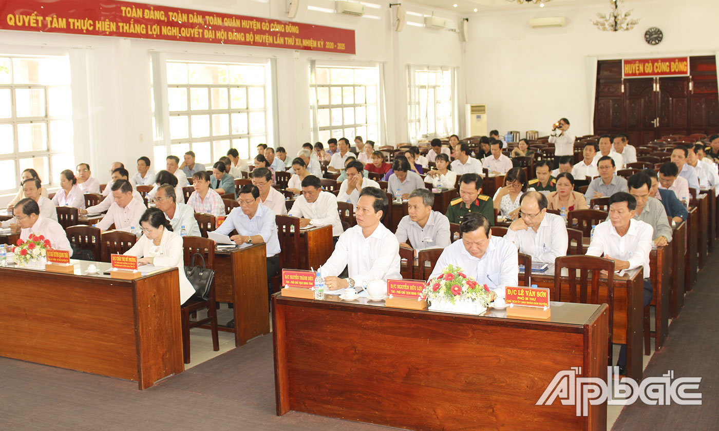 Ban TG Tỉnh ủy Tiền Giang tổ chức Hội nghị sơ kết công tác TG quý I và triển khai phương hướng nhiệm vụ quý II - 2023 tại huyện Gò Công Đông.