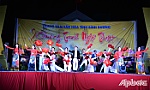 Đoàn ca múa nhạc dân tộc tỉnh Bình Dương biểu diễn tại Tiền Giang