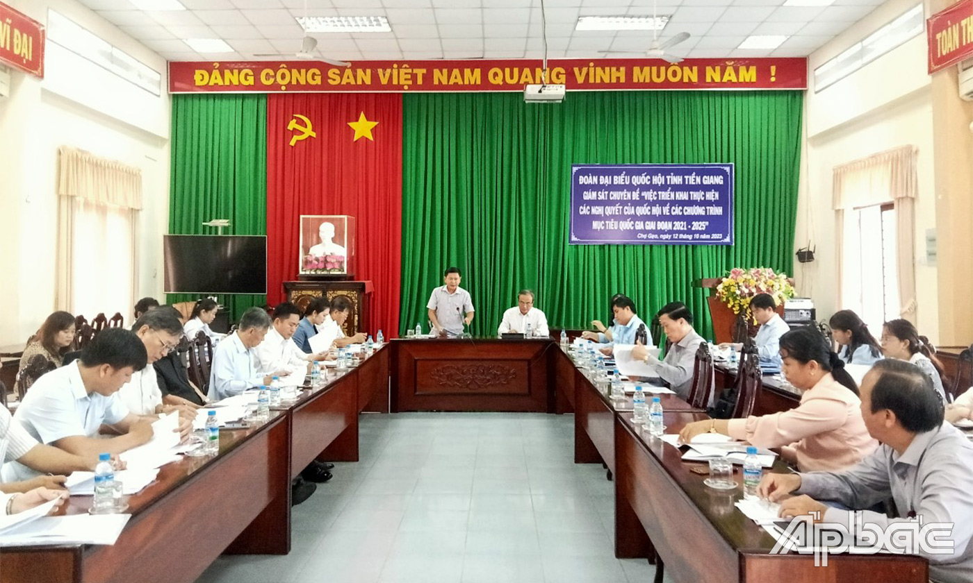Đồng chí Tạ Minh Tâm kết luận buổi làm việc
