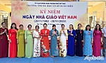 Trưởng Ban Tuyên giáo Tỉnh ủy Tiền Giang dự họp mặt Ngày Nhà giáo Việt Nam tại Trường THCS Xuân Diệu