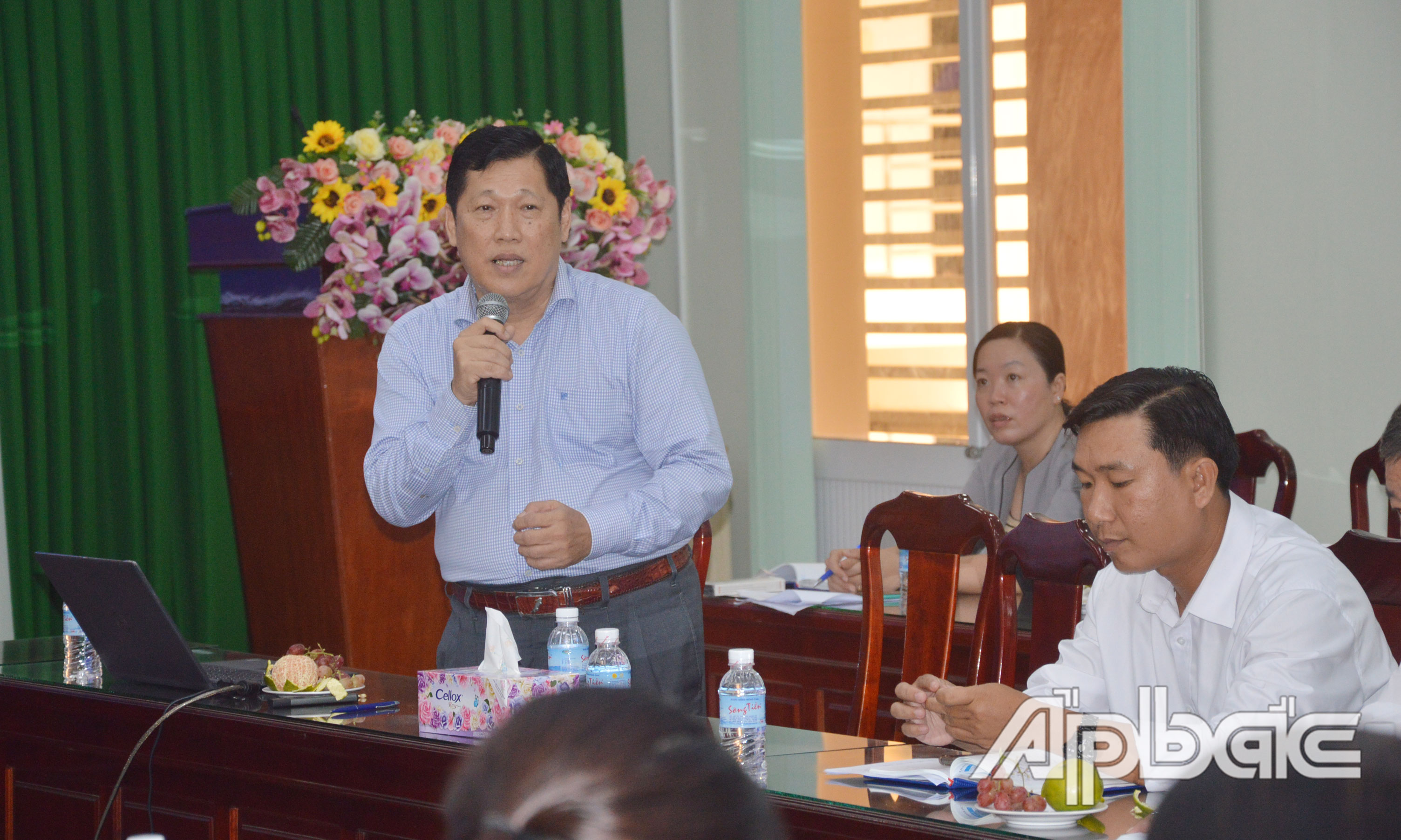 Tiến sĩ Thái Quốc Hiếu, Phó Chi cục Trưởng phụ trách Chi cục Chăn nuôi và Thú y tỉnh Tiền Giang thông tin về các giải pháp phòng, chống bệnh DTHCP.