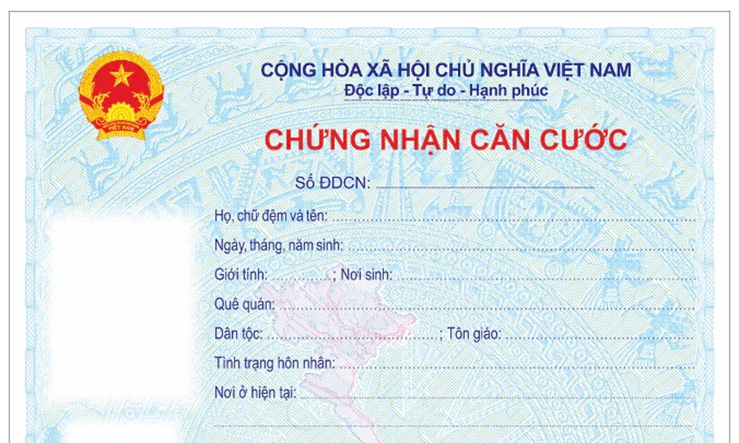 Dự kiến mẫu giấy Chứng nhận căn cước Báo Ấp Bắc điện tử Tin nhanh