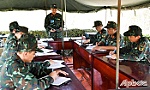 Quân khu 9 kiểm tra công tác luyện tập chuyển trạng thái sẵn sàng chiến đấu tại huyện Chợ Gạo