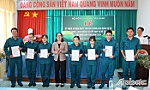 Hội Nông dân tỉnh Tiền Giang kết nạp mới 7 chiến sĩ tự vệ cơ quan