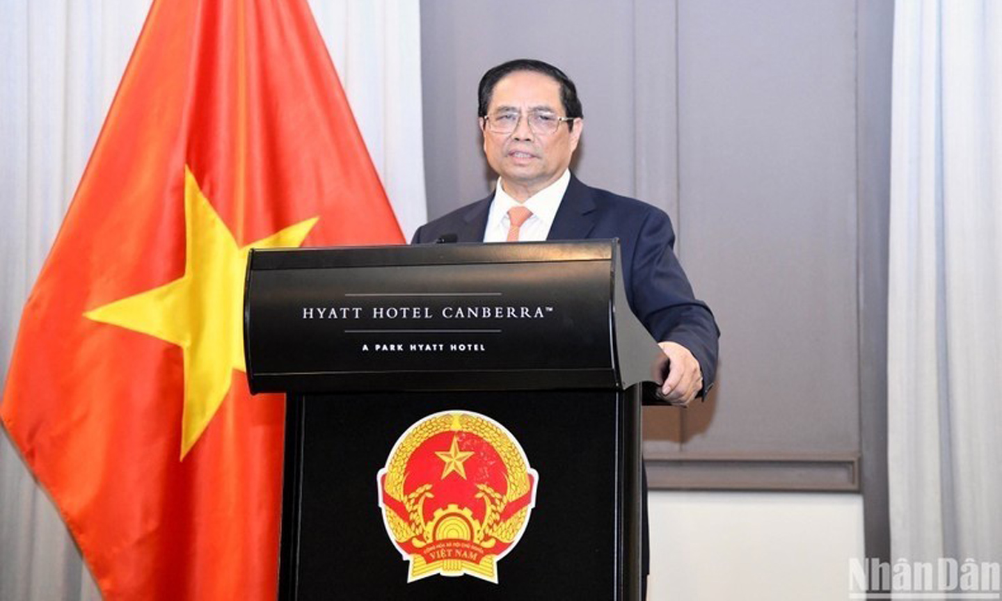 PM Pham Minh Chinh speaks at the event. (Photo: NDO).