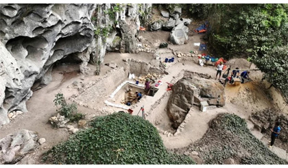 Phát hiện bằng chứng về công cụ đá sớm nhất Việt Nam tại Di chỉ Mái đá Ngườm