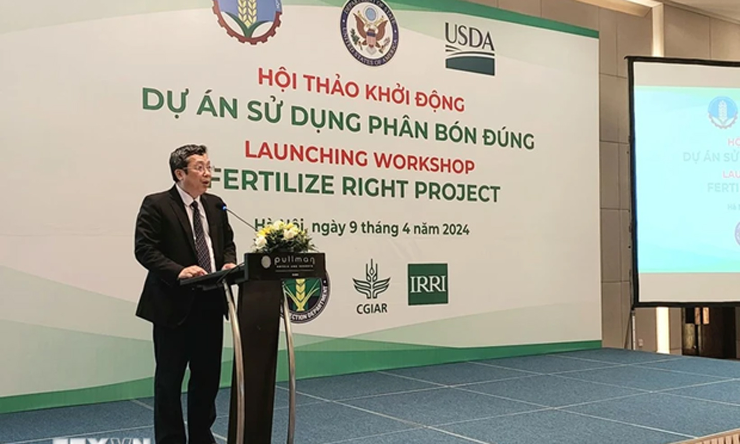 ABO/NDO- The Ministry of Agriculture and Rural Development and the United States Department of Agriculture (USDA) officially launched the Fertilize Right Project, at a workshop in Hanoi on April 9.