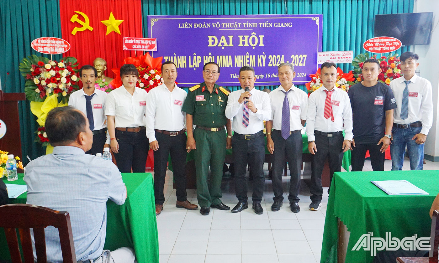Ban Chấp hành Hội MMA tỉnh Tiền Giang, nhiệm kỳ 2024 - 2027 ra mắt đại hội. 