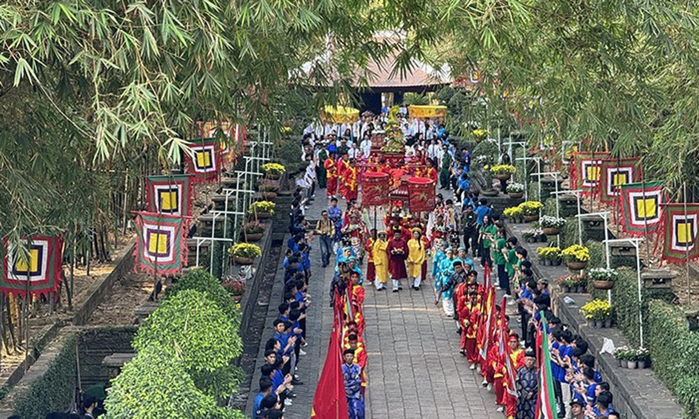 The ceremony to commemorate Hung Kings in Ho Chi Minh City.