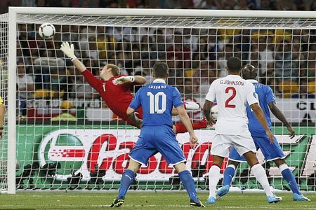 Joe Hart được đánh giá cao tại Euro 2012.