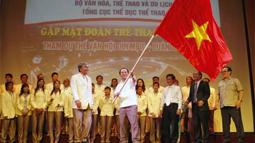 Các thành viên Đoàn TTVN sẵn sàng lên đường dự Olympic