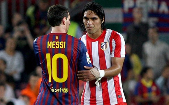 Falcao vẫn còn dưới bóng Messi