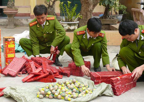 Tình trạng mua bán, vận chuyển pháo nổ bị phát hiện nhiều ở các tỉnh phía Bắc.