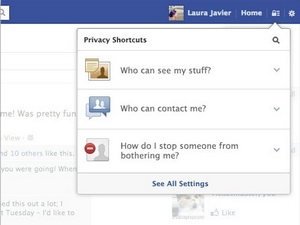 Tính năng “Privacy Shortcuts.” Ảnh: Facebook