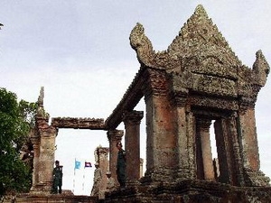 Khu đền cổ Preah Vihear. Ảnh: AFP