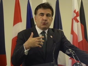 Tổng thống Gruzia Mikheil Saakashvili. Ảnh: AFP