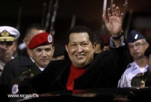    Tổng thống Hugo Chavez- biểu tượng của sức mạnh, sự đoàn kết và kiên cường của người dân Venezuela. Ảnh: Granma