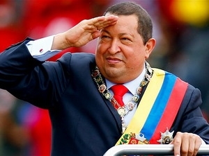 Tổng thống Venezuela Hugo Chavez. Ảnh: AFP