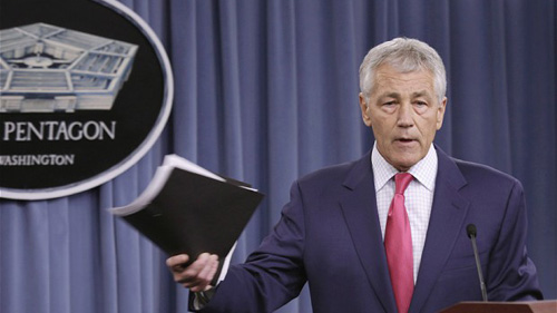    Bộ trưởng Quốc phòng Mỹ Chuck Hagel. Ảnh: Reuters