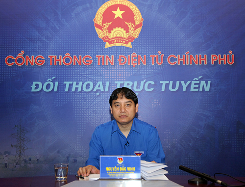 Bí thư thứ nhất Ban chấp hành Trung ương Đoàn TNCS Hồ Chí Minh, Chủ nhiệm Ủy ban Quốc gia về thanh niên Việt Nam Nguyễn Đắc Vinh.