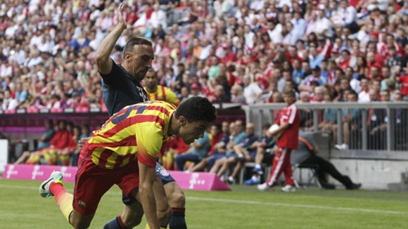  Bayern (áo sẫm) không khó hạ gục đội hình dự bị của Barca