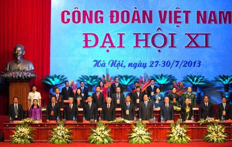 Lễ khai mạc Đại hội XI Công đoàn Việt Nam.