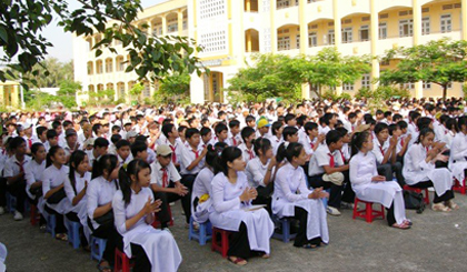 Ảnh minh họa khai giảng năm học mới. Ảnh: Như Lam