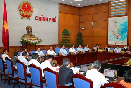 Chính phủ họp phiên thường kỳ tháng 9-2013. Ảnh: Nhật Bắc