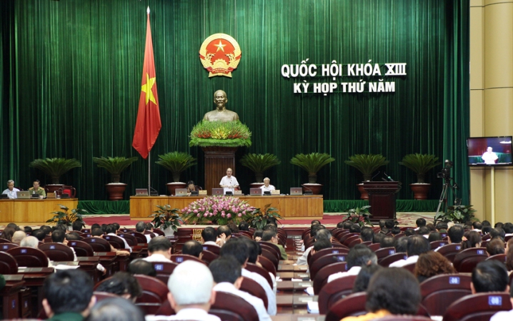 Kỳ họp thứ 5 Quốc hội khóa XIII. (Ảnh: Mạnh Hùng/CPV)   