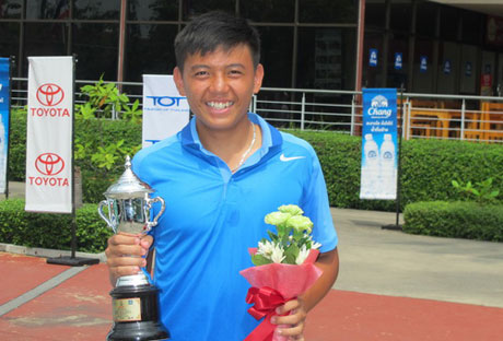 Hoàng Nam lên ngôi tại ITF Juniors 2013 - Thái Lan. Ảnh: VNE